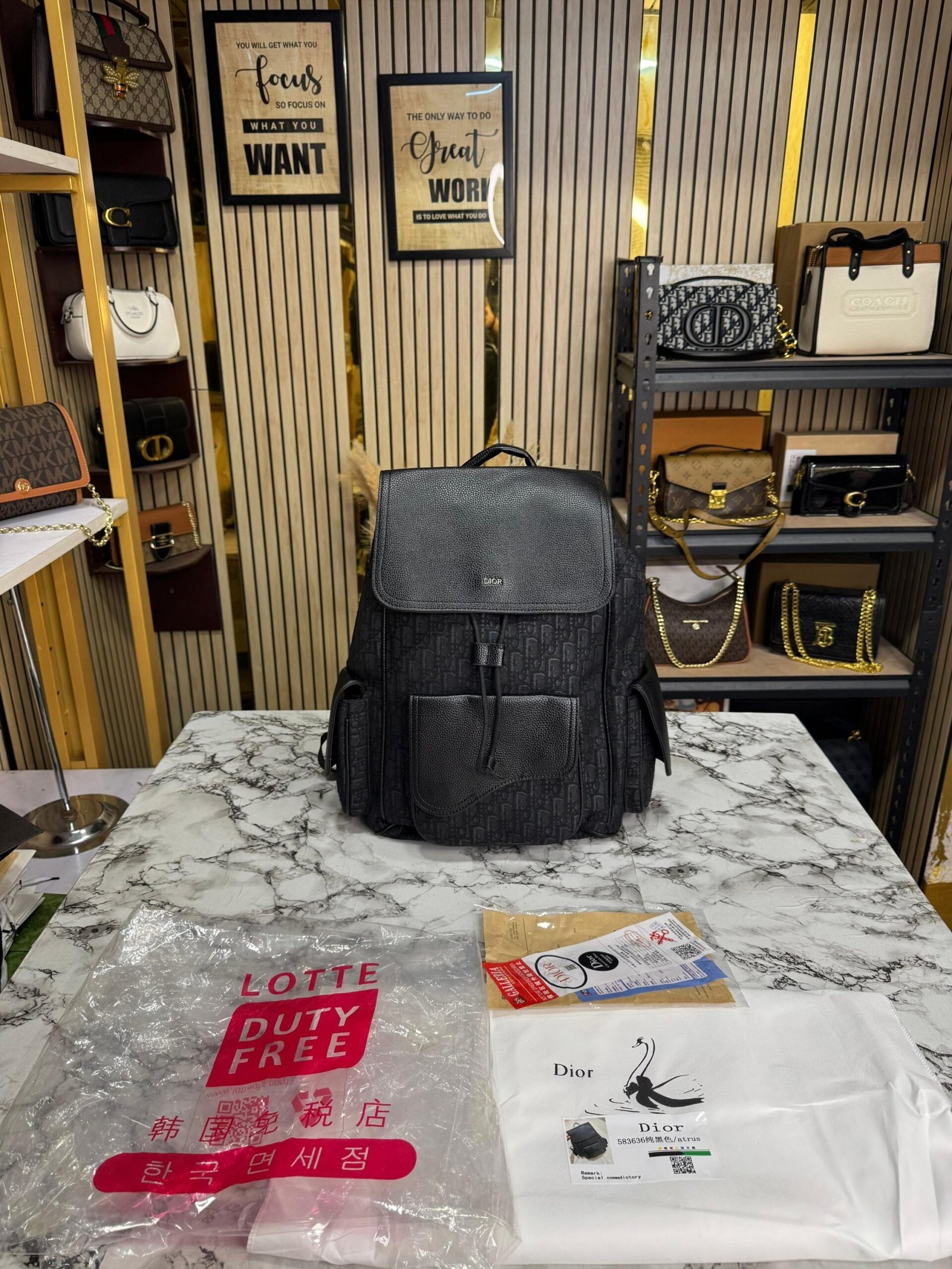 CHRISTIAN DIOR PREMIUM SADDLE BAGPACK ✅????