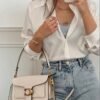 COACH TABBY 26 PURE WHITE & GOLD